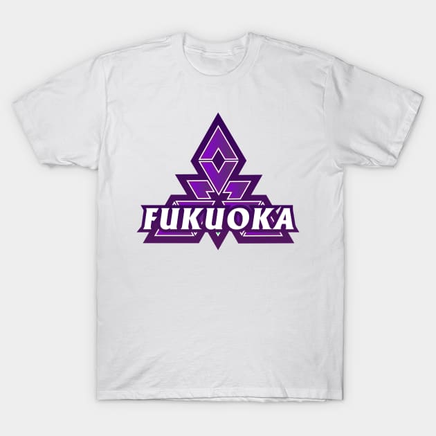 Fukuoka Municipality Japanese Symbol T-Shirt by PsychicCat